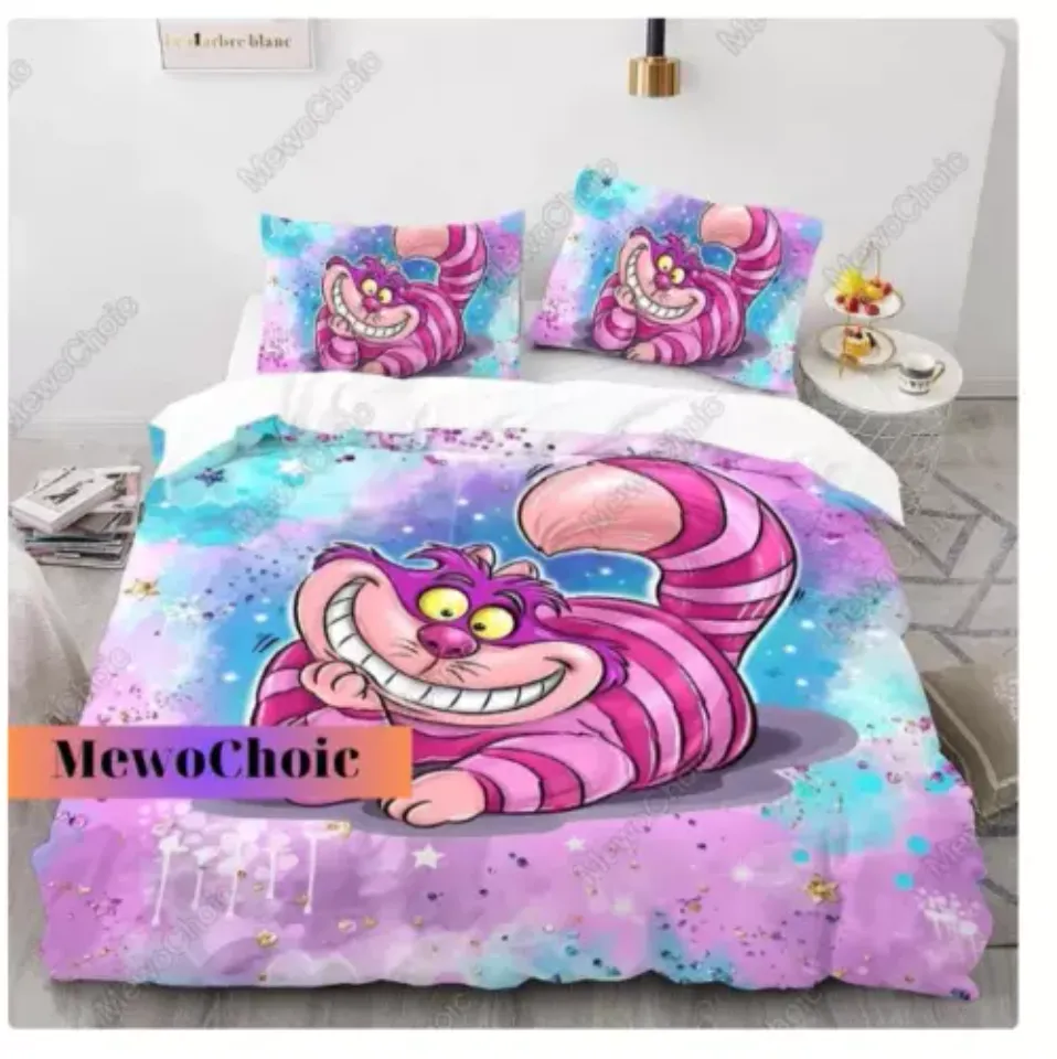 Disney Cheshire Cat 3D Bedding Set HALLOWEEN GIFT CHRISTMAS GIFT