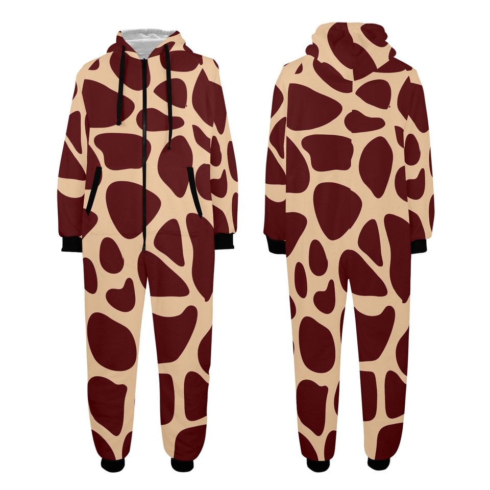 Giraffe Onesie for the family, Giraffe Hooded Jumpsuit, Giraffe onesie ...