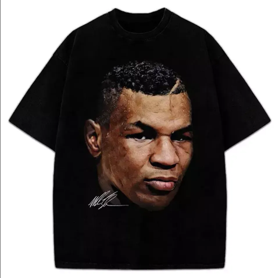 Mike Tyson T-Shirt Young Mike Tyson Portrait Graphic Tee