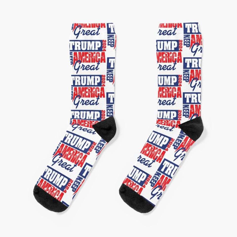 Trump 2024 Keep America Great Socks