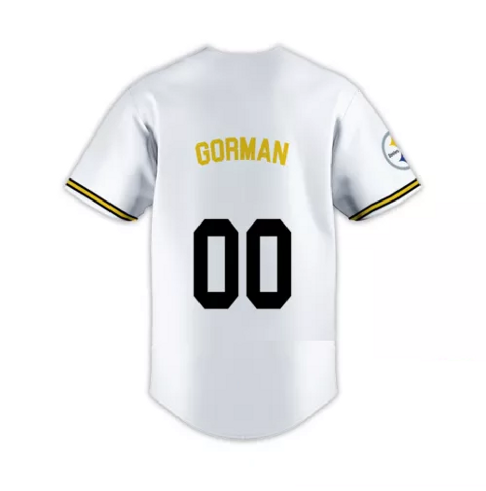 Custom Personalized, Pittsburgh Team Steelerss Shirt, BaseBall Shirt