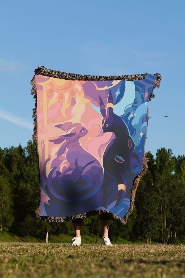 Umbreon & Espeon Woven Cozy Blanket