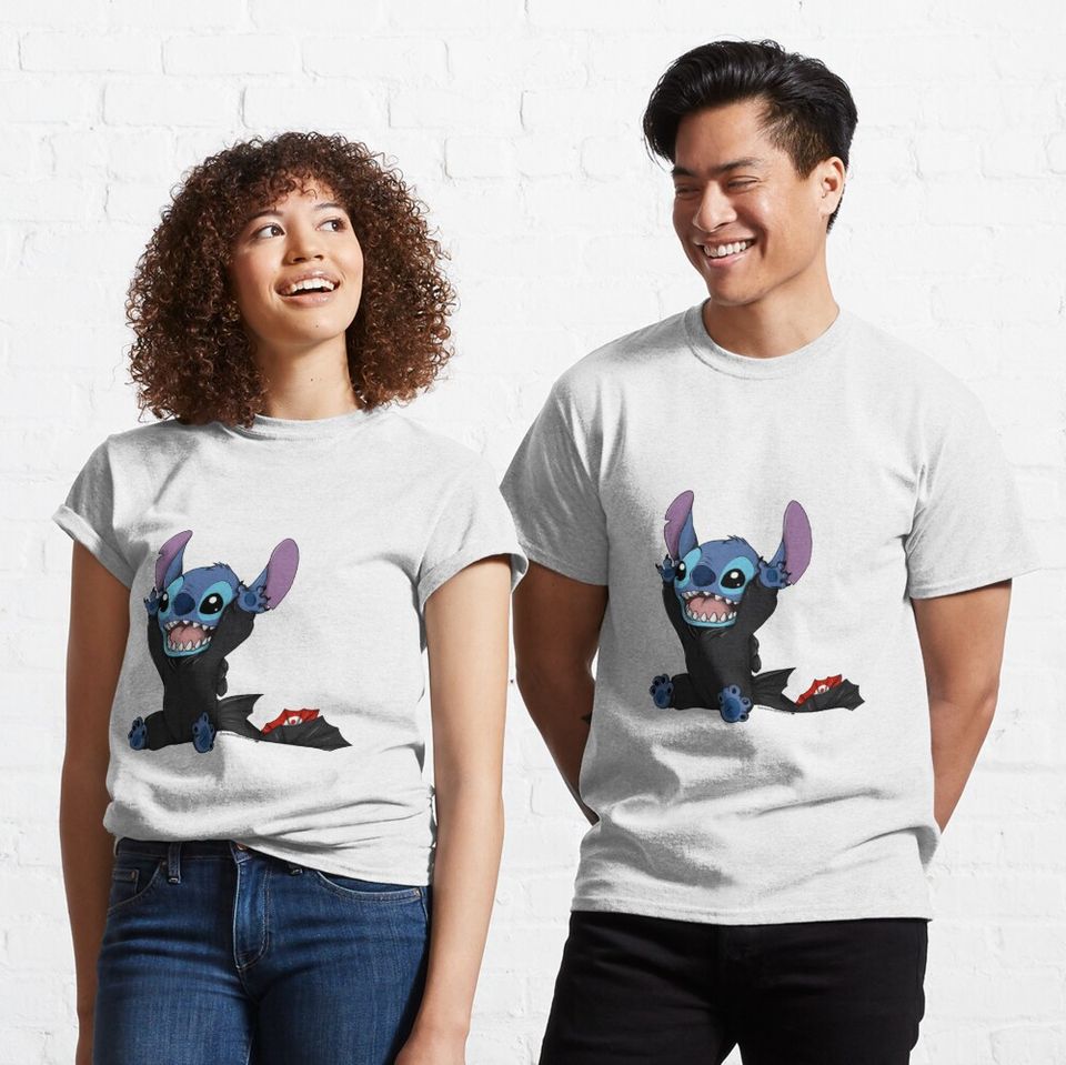 Stitch Toothless T-Shirt, Disney Lilo Stitch T-Shirt