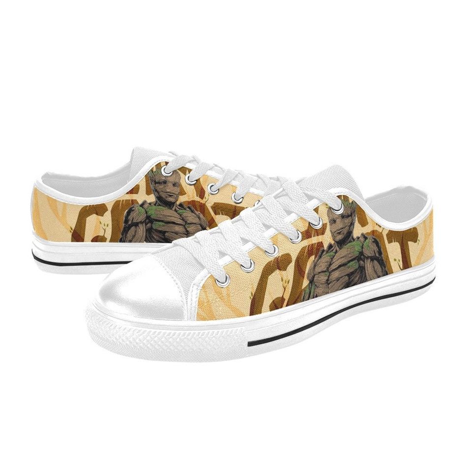 Groot Low Top Sneakers, Groot Hero Low Top Shoes