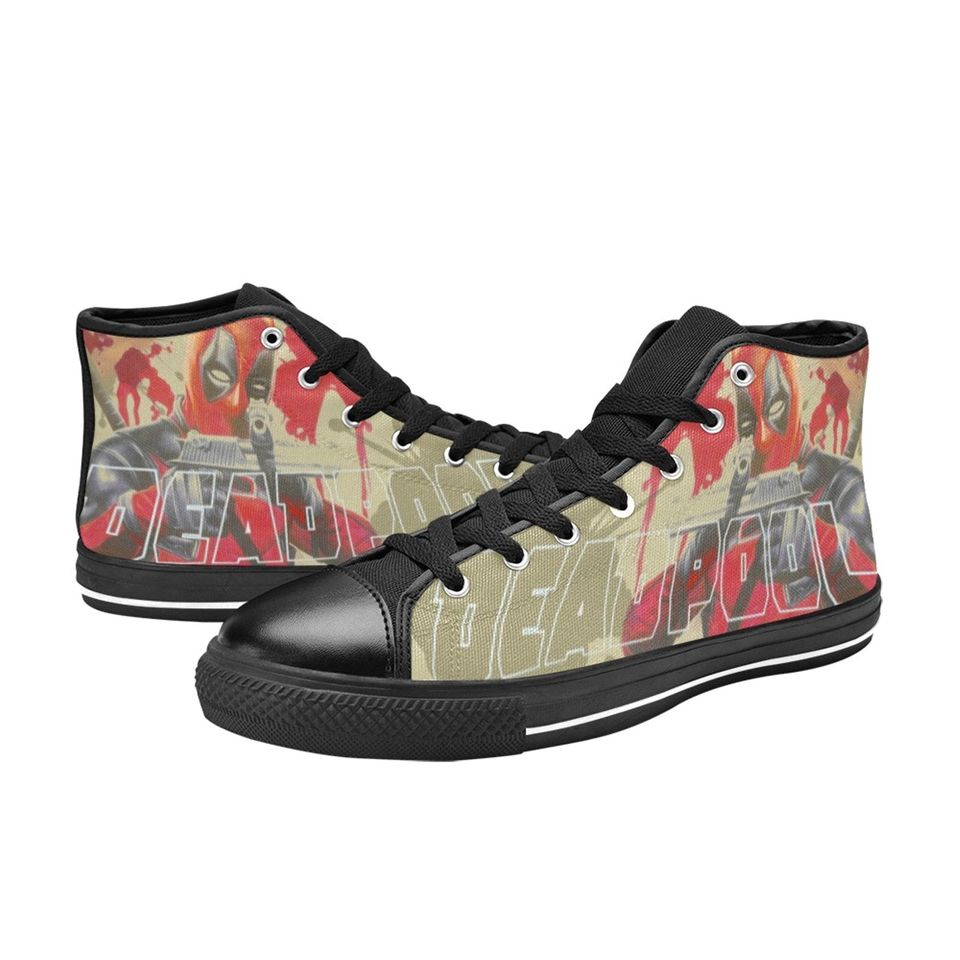 Deadpool High Top Sneakers Canvas For Men