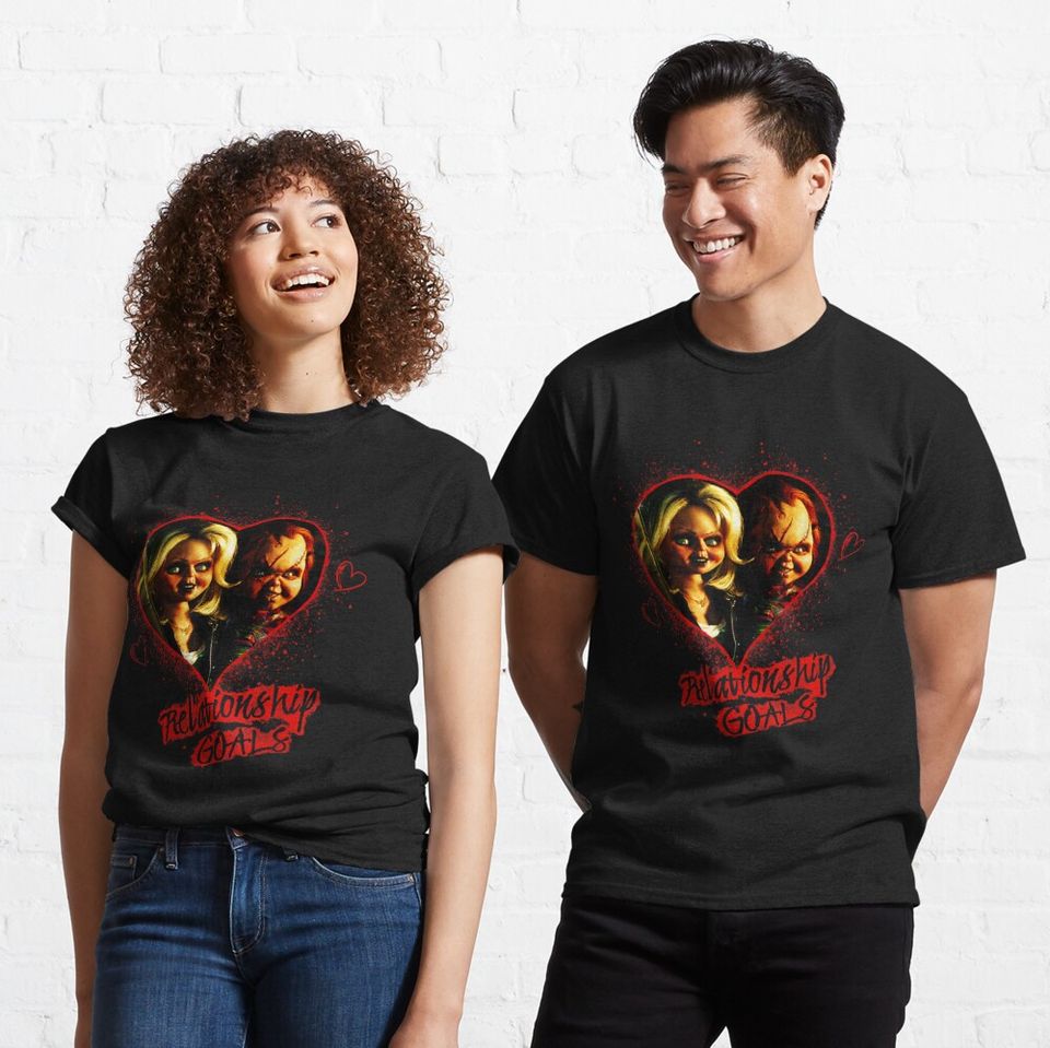 Chucky And Tiffany Relationship Goals Classic T-Shirt, Valentine T-Shirt