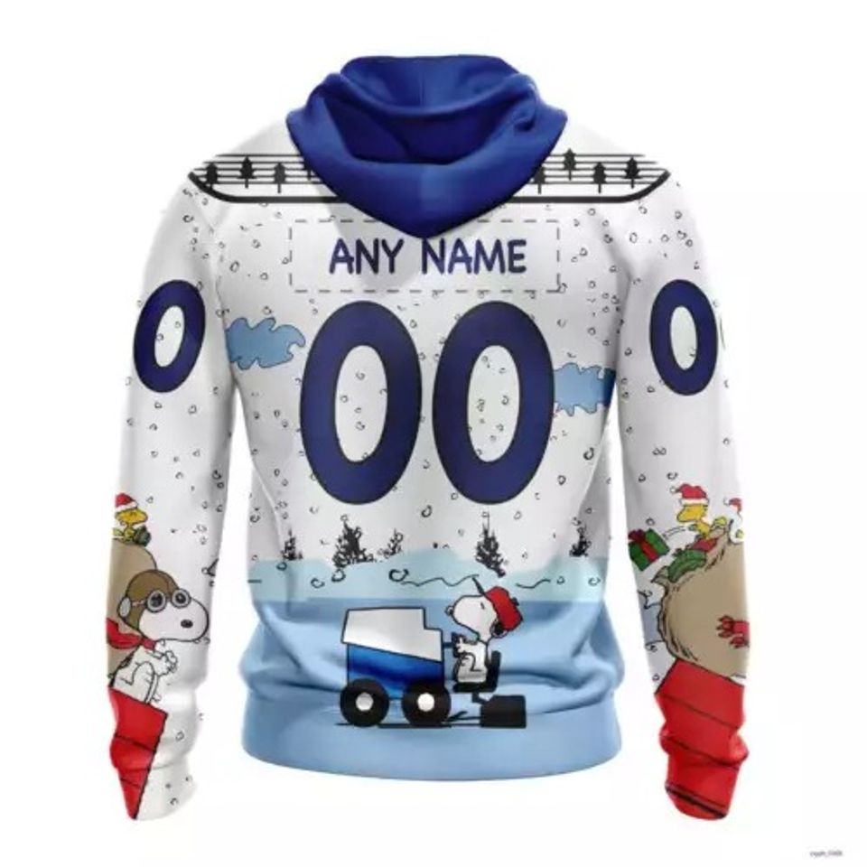 Personalized Tampa Bay Lightning Special Peanuts Ice Skating Design Hoodie