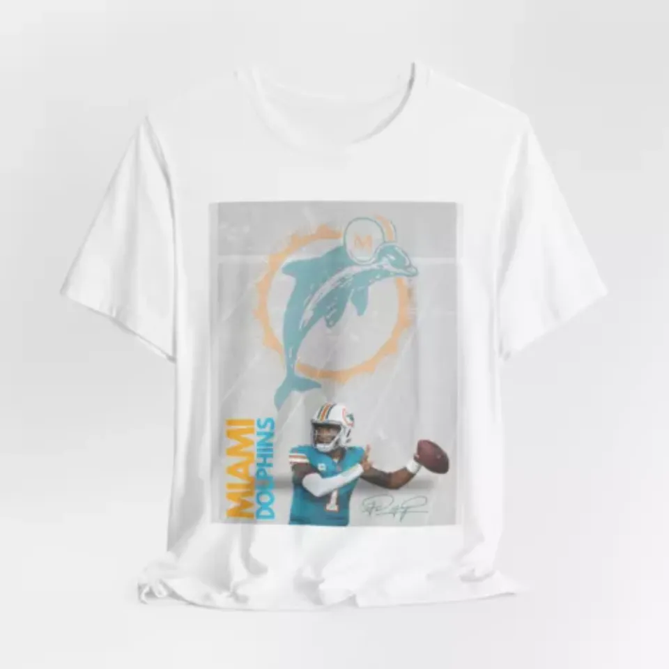 Dolphin Tua Tagovailoa Quarterback football T-Shirt, Game Day Football T-Shirt
