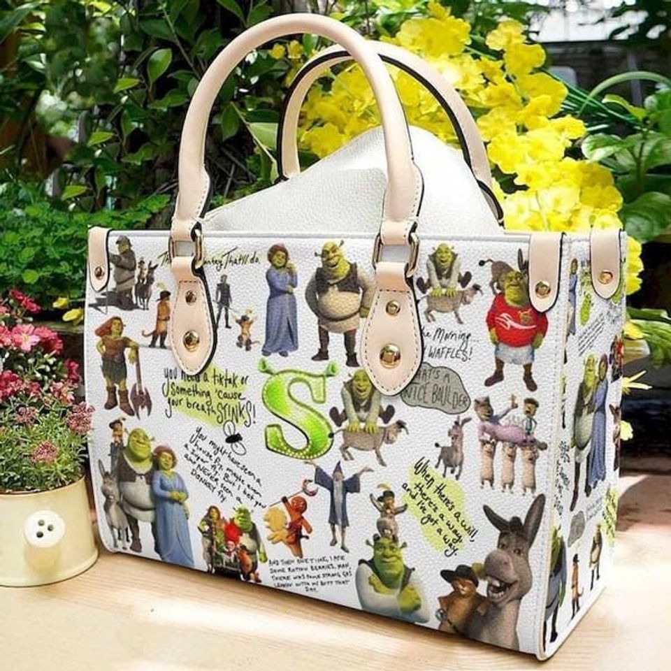 Shrek Leather Handbag, Shrek Bag, Shoulder Bag, Gift For Her