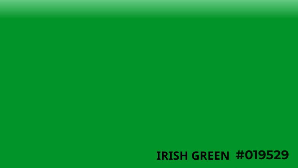 Irish Green - shades of green for St. Patrick's Day