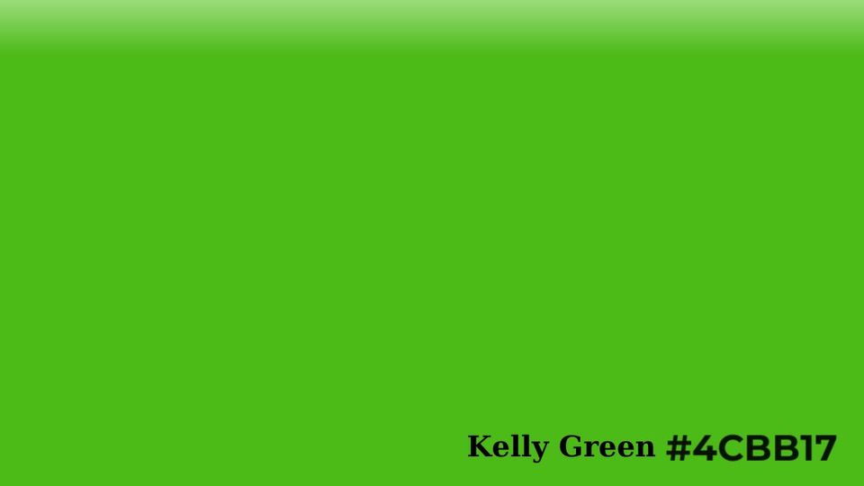 kelly green - shade of green for St. Patrick's Day