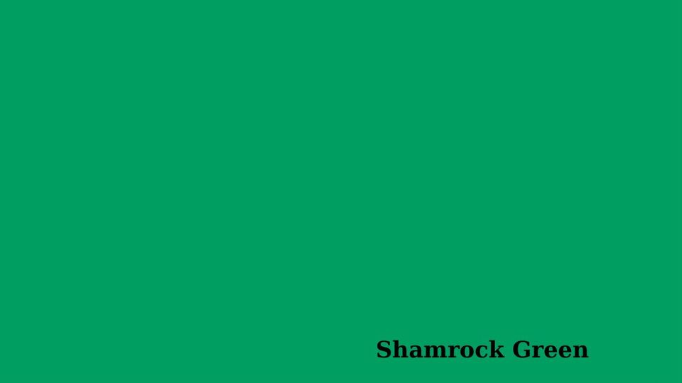 Shamrock green shade for St. Patrick's Day