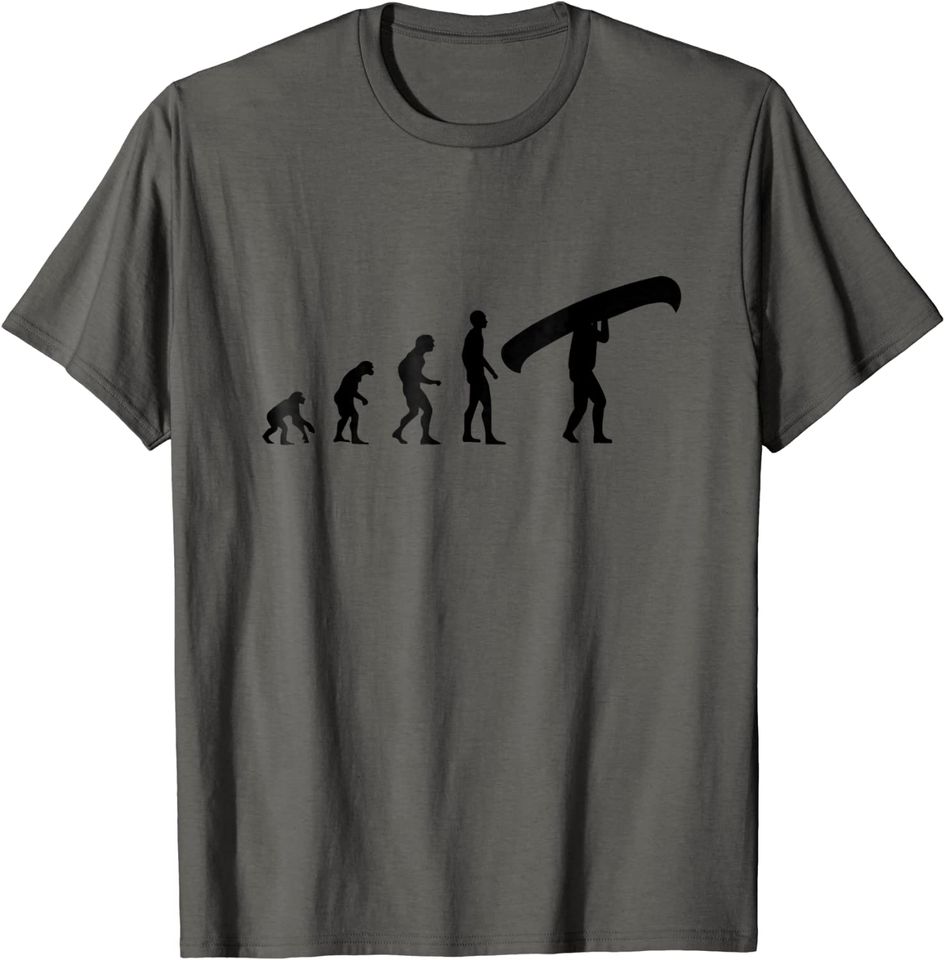 Canoe Evolution T-Shirt - Funny Canoeing Shirt Gift