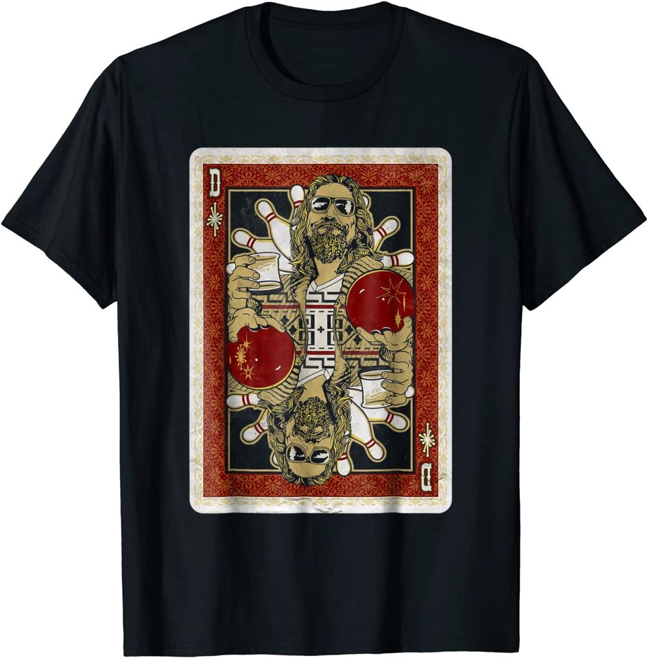 The Big Lebowski The Dude Abides Playing Card T-Shirt