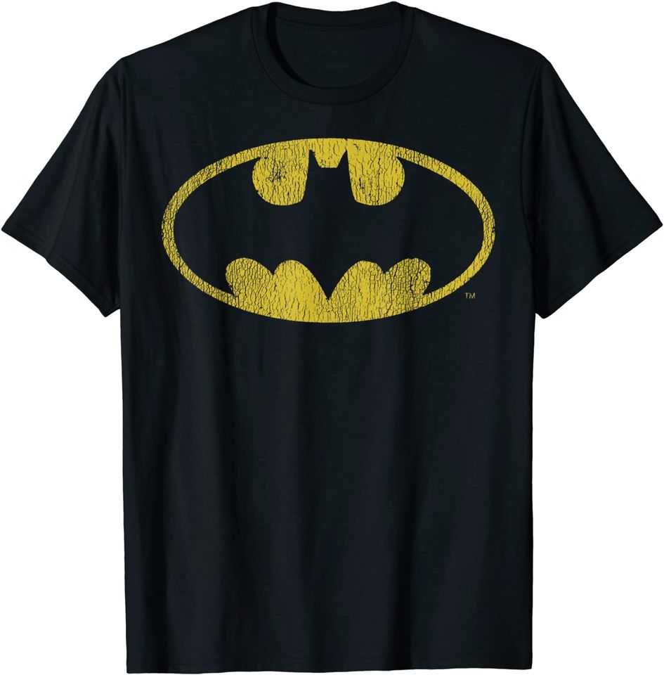 DC Comics Batman Distressed Classic Logo T Shirt