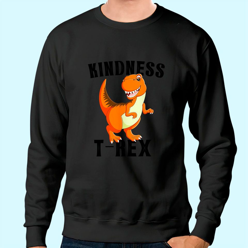 Orange Unity Day 2021 Kindness Dinosaur Anti Bullying Outfit Sweatshirt