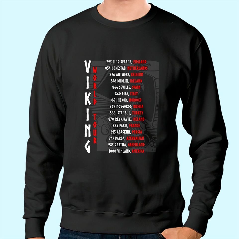 Viking World Tour Front And Backprint! Sweatshirt