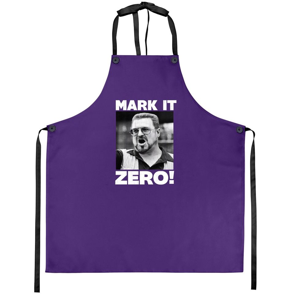American Classics The Big Lebowski Movie Mark It Zero Walter Adult Short Sleeve Apron Graphic Tee