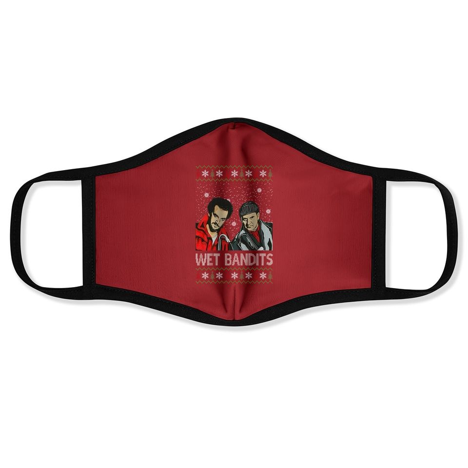 Home Alone Harry X Marv Sad Face Merry Art Face Mask