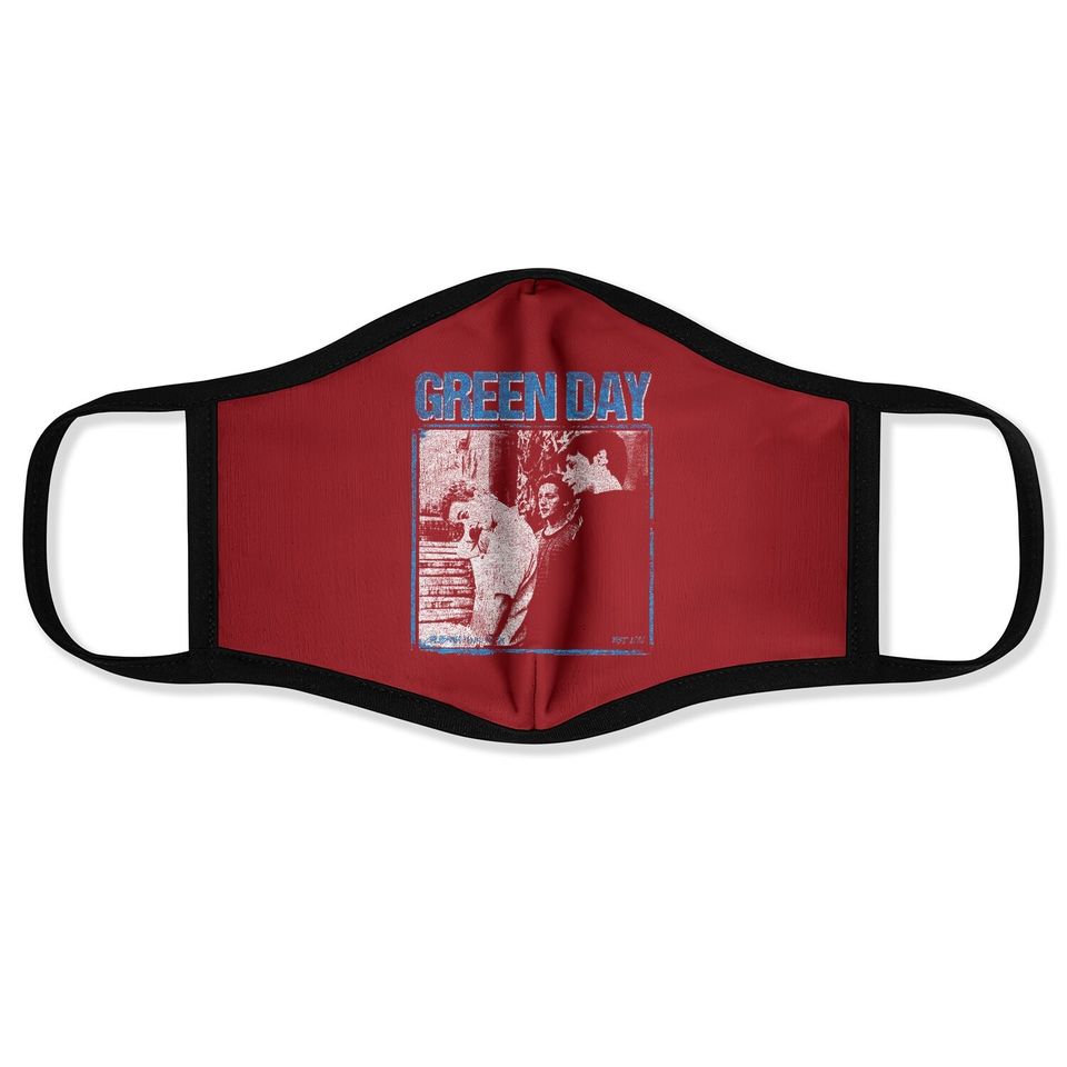 Green Day Photo Block Face Mask