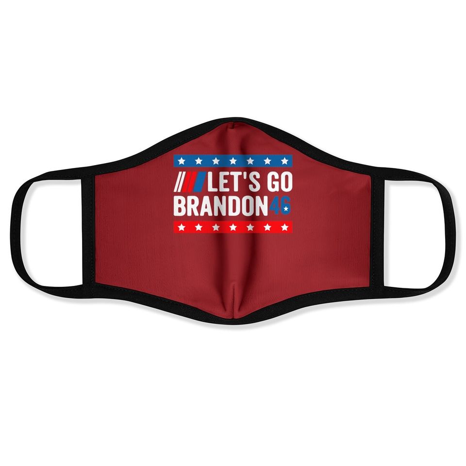Let's Go Brandon Tee Conservative Anti Liberal Us Flag Face Mask