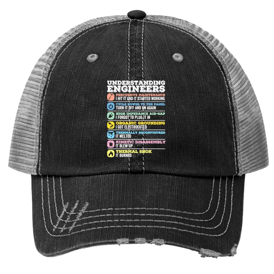 Understanding Engineers Funny Engineering Trucker Hat