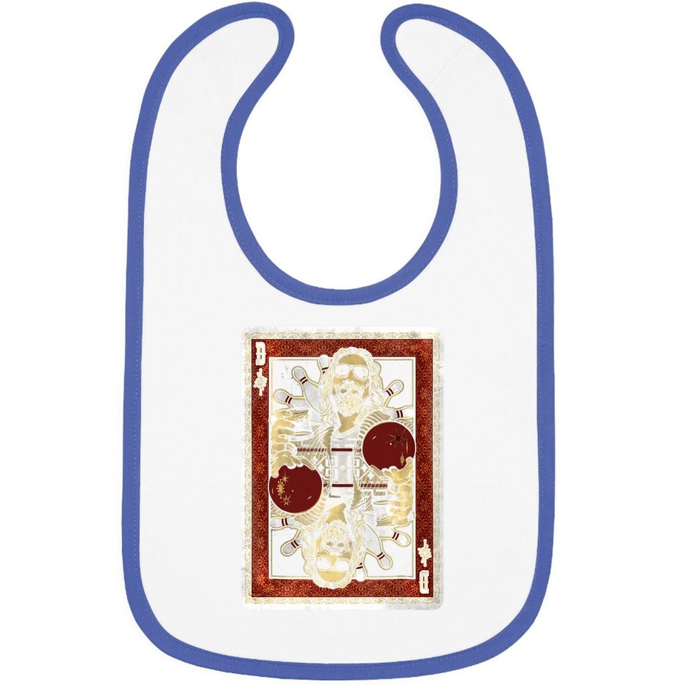 The Big Lebowski The Dude Abides Playing Card Baby Bib