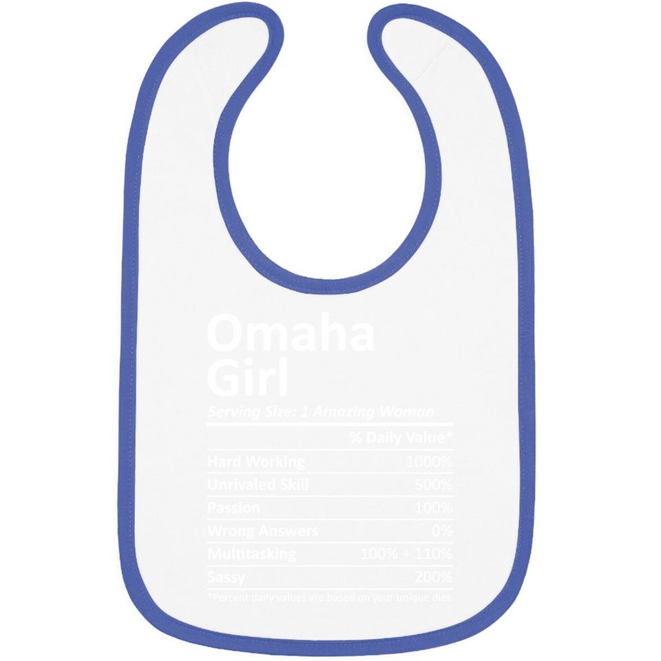 Omaha Girl Nebraska Baby Bib