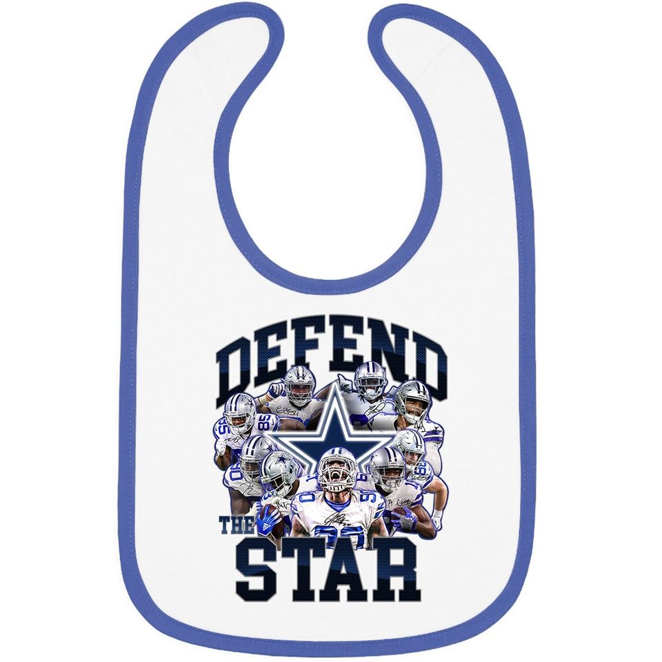 Defend The Star Dallas Cowboys Baby Bib