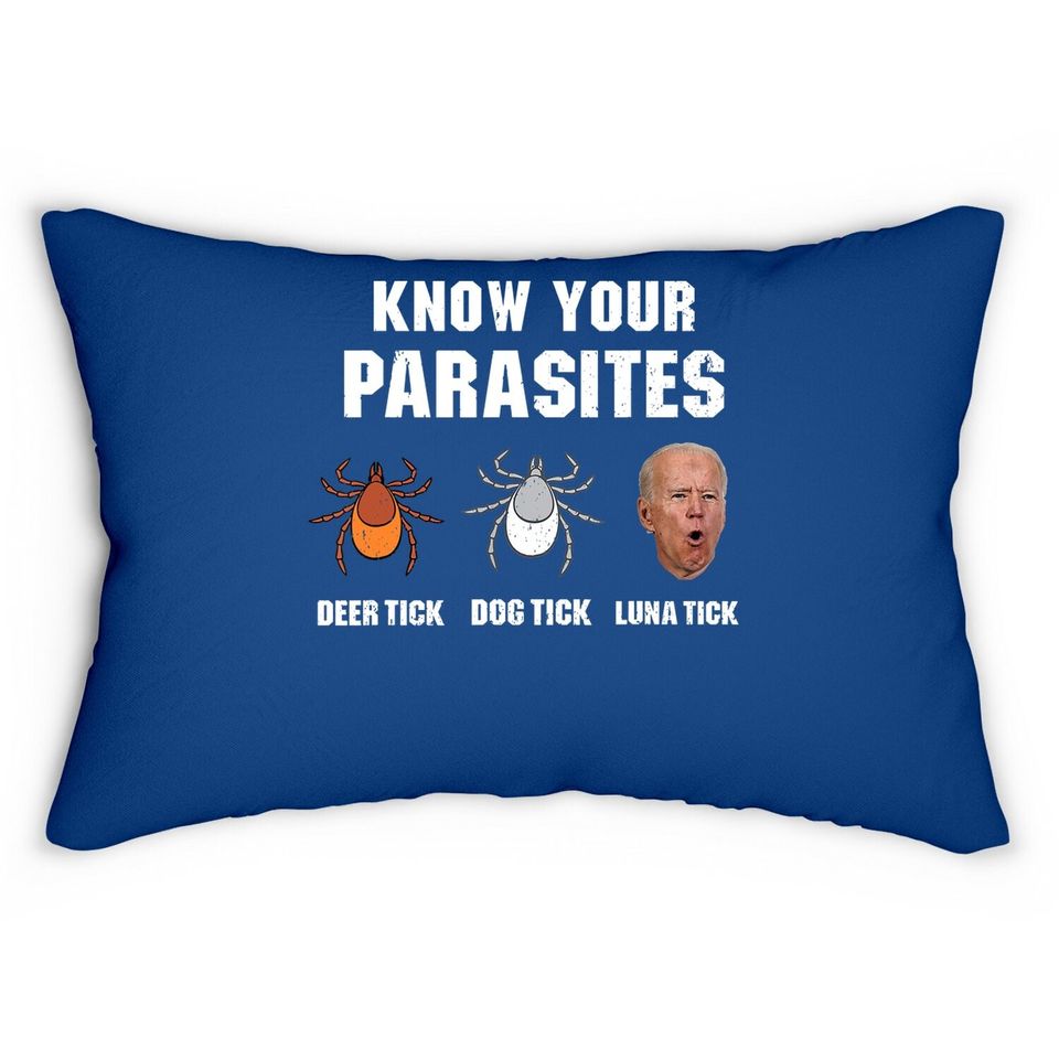 Know Your Parasites Anti Joe Biden Lumbar Pillow