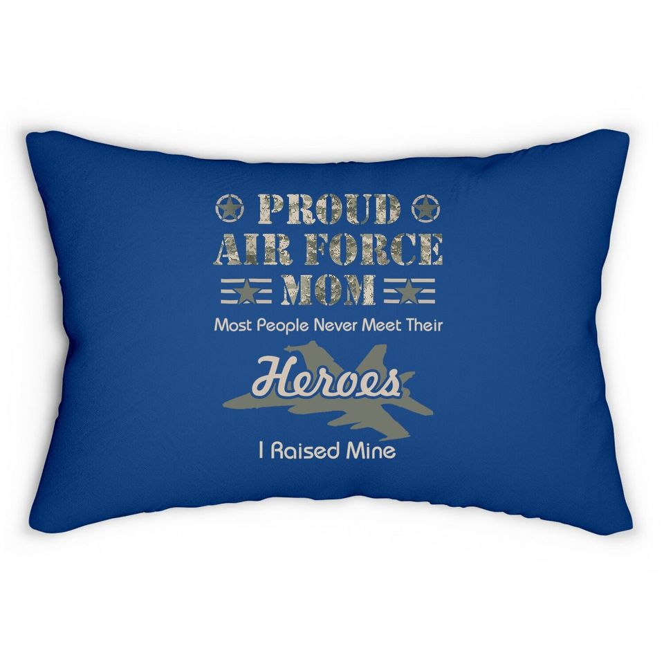 Proud Air Force Mom Lumbar Pillow