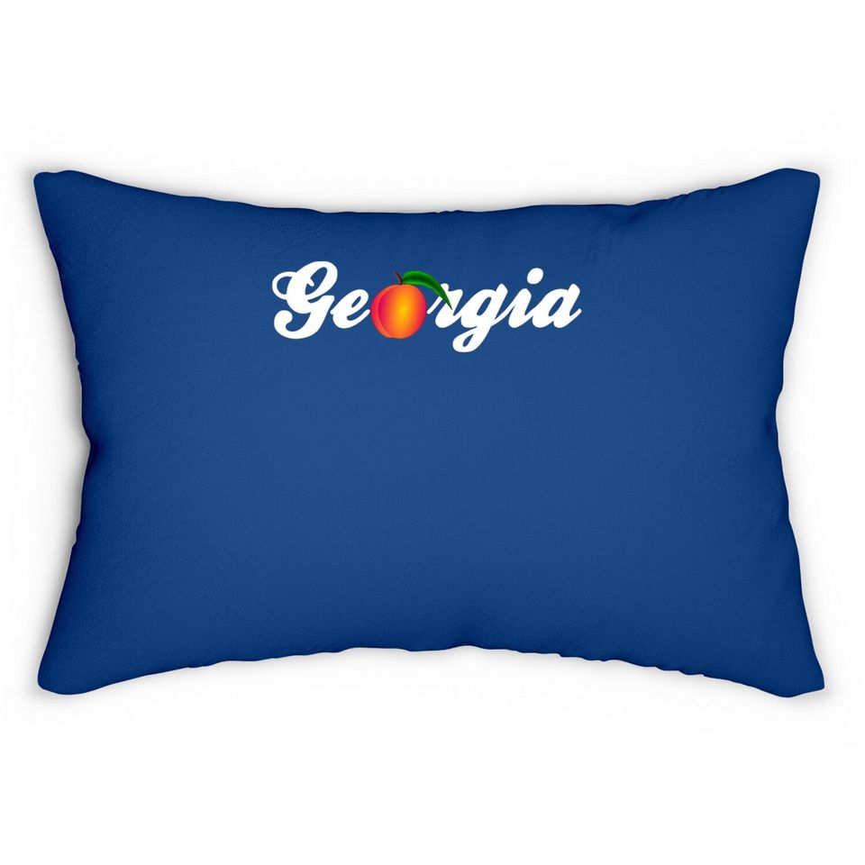 Georgia Peach State Home Souvenir Lumbar Pillow