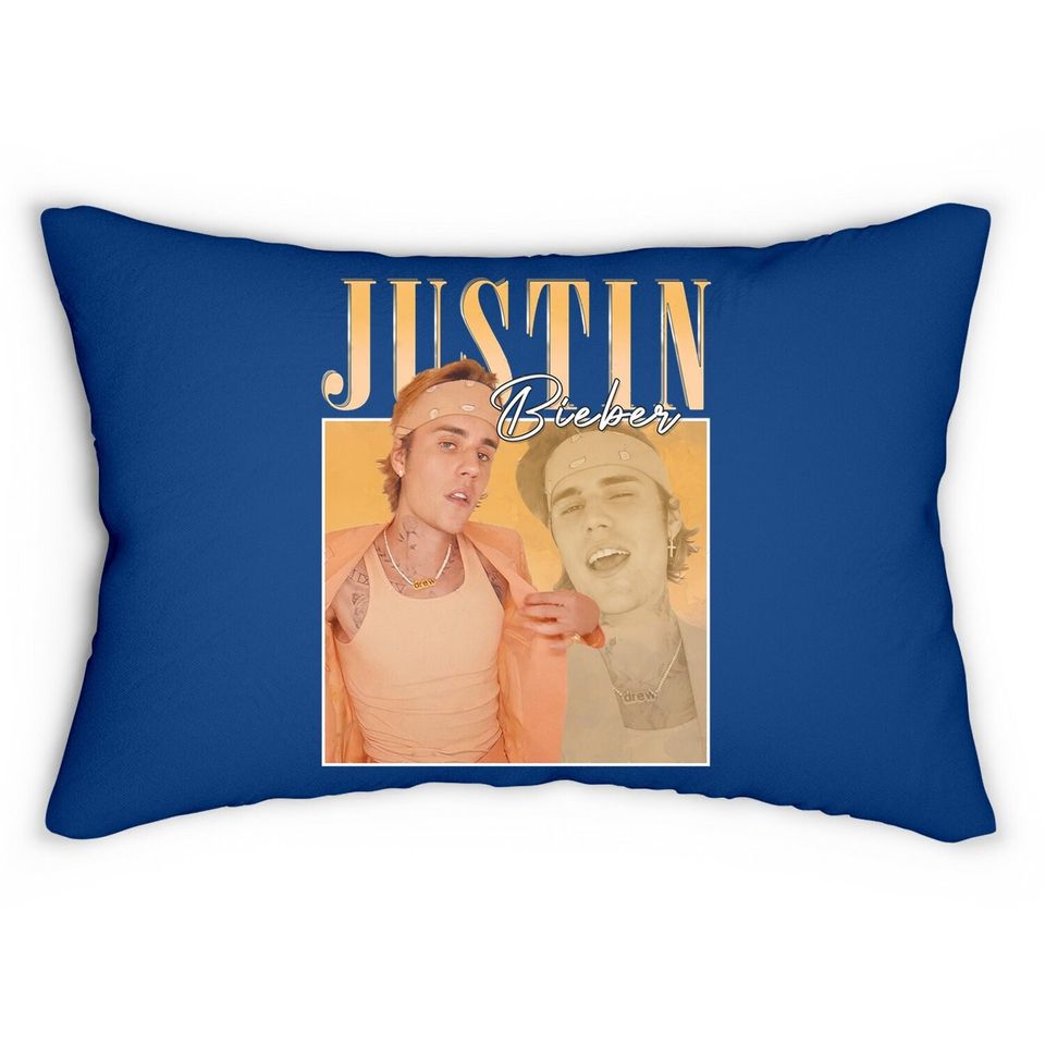 Vintage Justin Bieber Homage Lumbar Pillow
