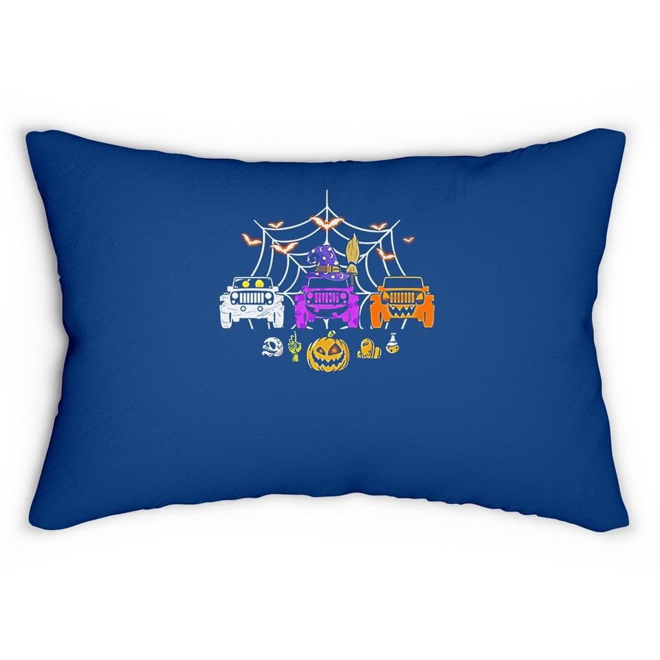 Halloween Jeep Lumbar Pillow