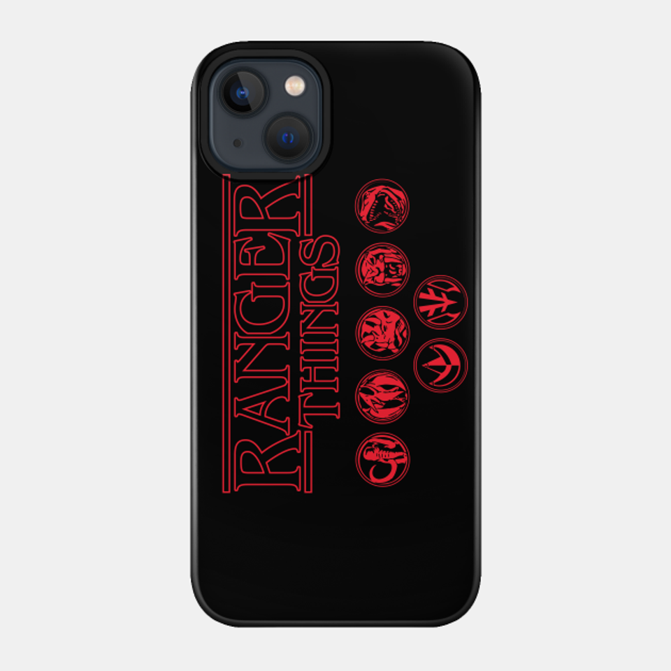 Ranger Things - Power Rangers - Phone Case