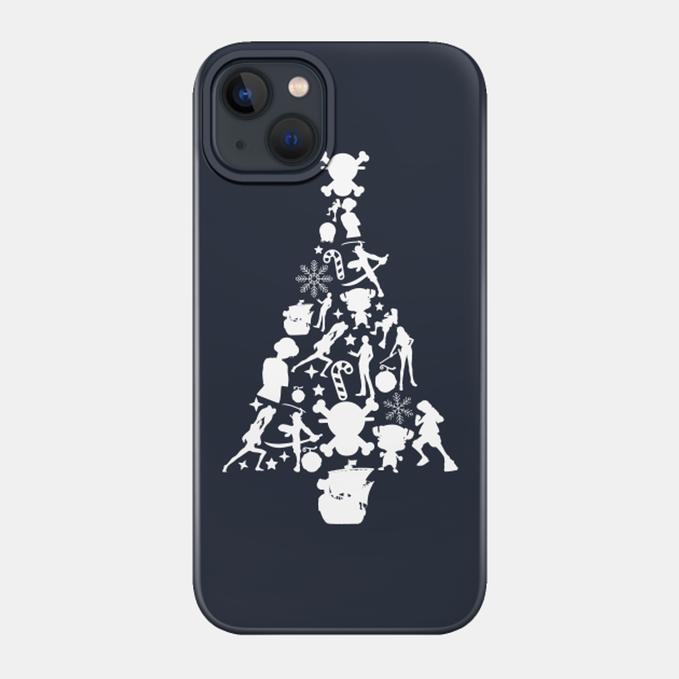 One Piece Christmas Tree Silhouette - One Piece - Phone Case