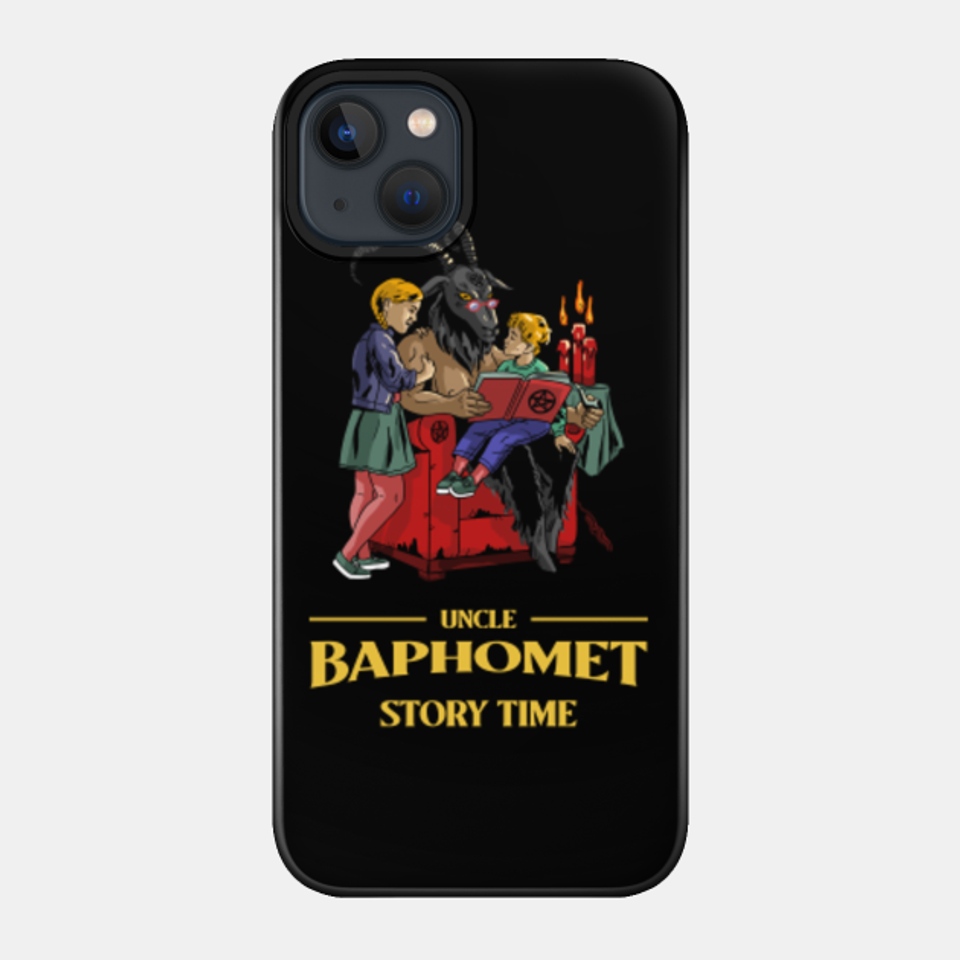 a friendly baphomet - Demon - Phone Case