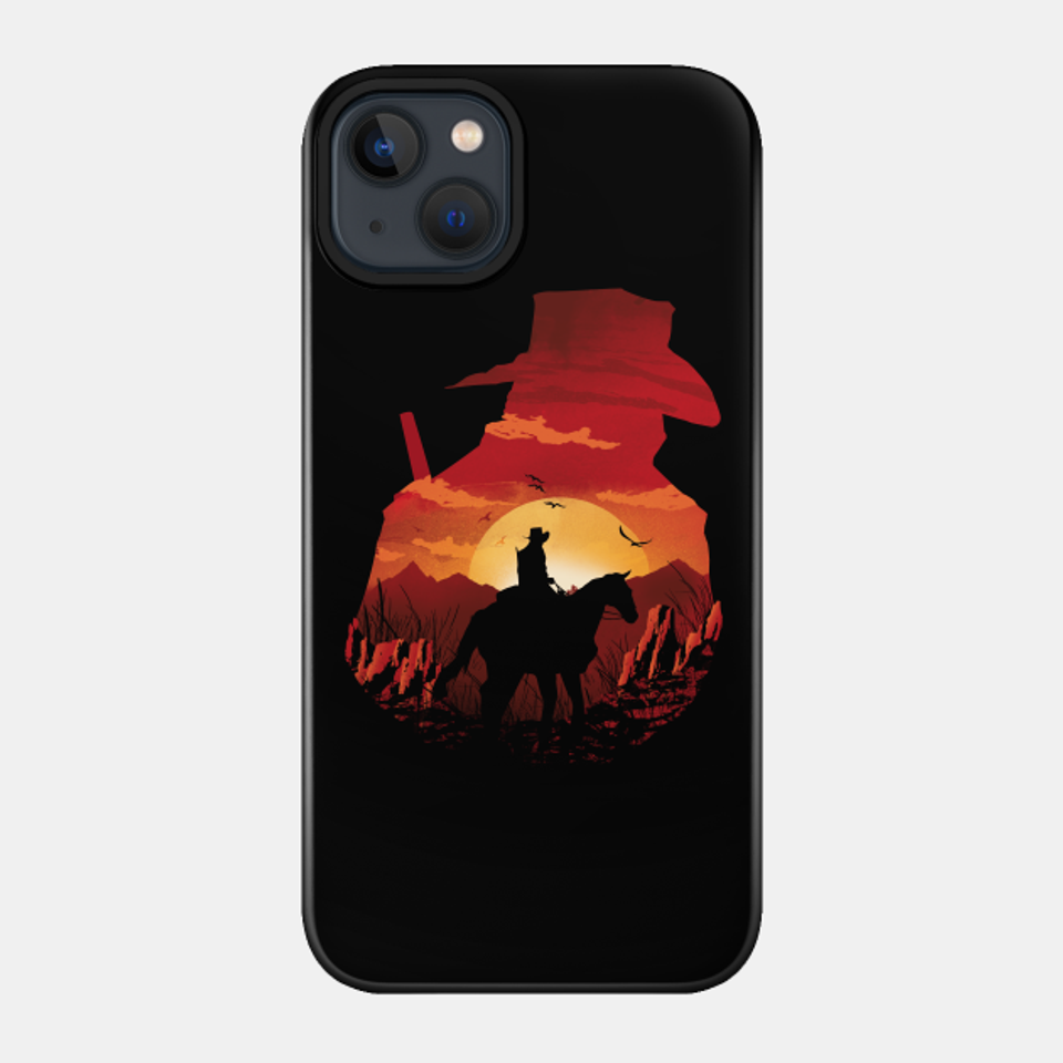 Red Sunset - Red Dead Redemption 2 - Phone Case