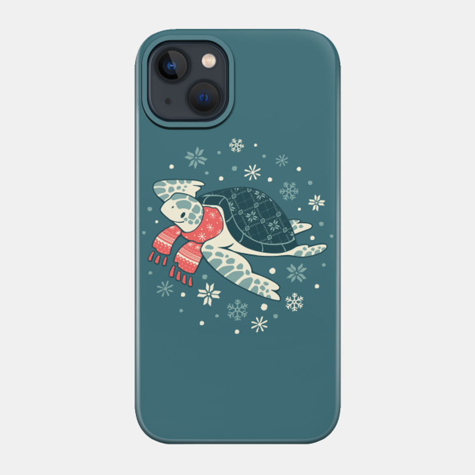 Gleeful Green Turtle - Turtle - Phone Case