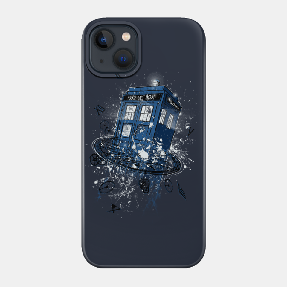 Breaking the Time - Tardis - Phone Case