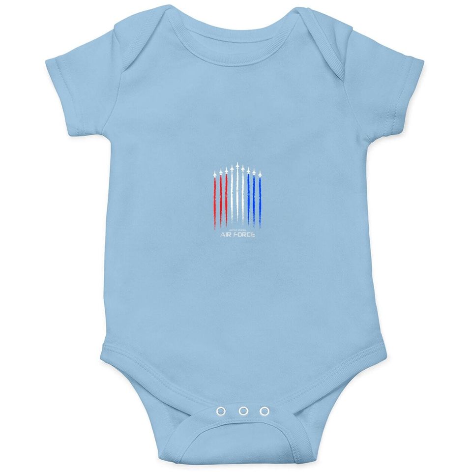Air Force Us Veterans American Flag Baby Bodysuit
