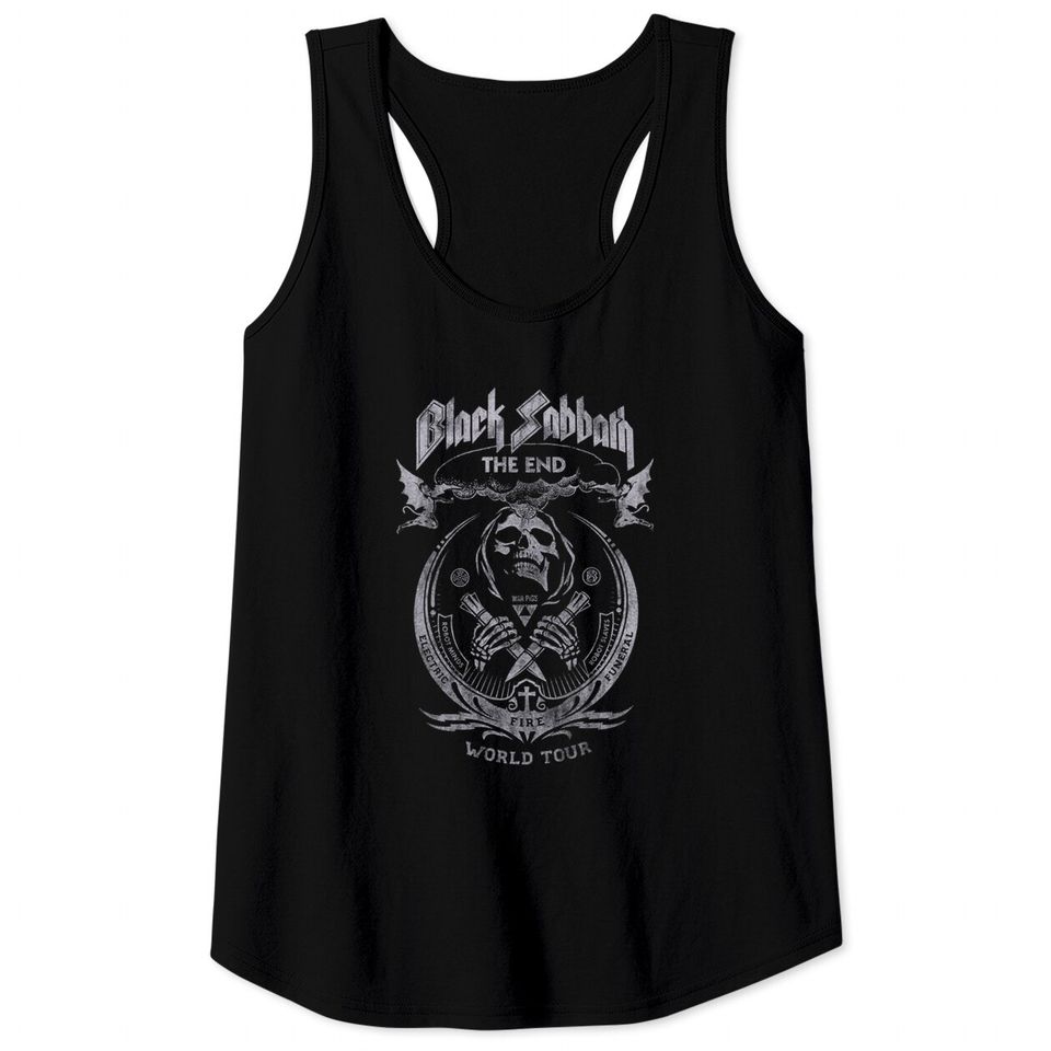 Black Sabbath The End Mushroom Tank Tops