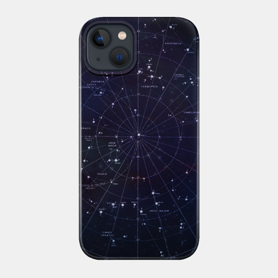 Astrology Constellation Galaxy Pattern Tapestry - Galaxy - Phone Case
