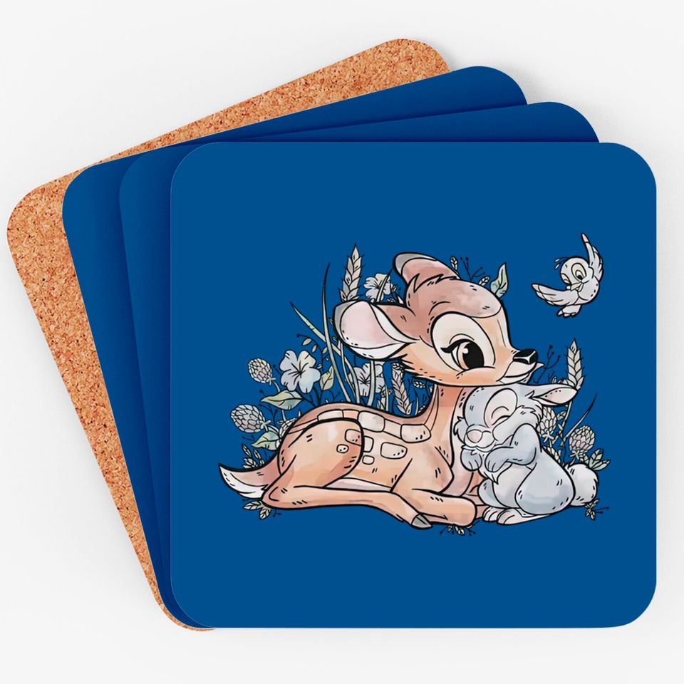 Vintage Disney Bambi Coasters, Disneyworld Coasters, Disneyland Coasters