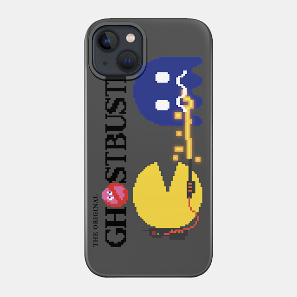 Pac Buster - Chase ghost - Black text - Pacman - Phone Case