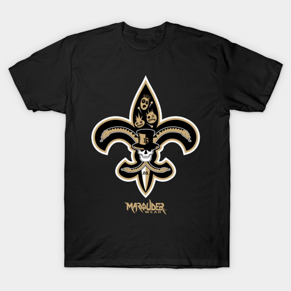 NOLA FB? How about NOLA Vodoo-saints? - New Orleans Saints - T-Shirt