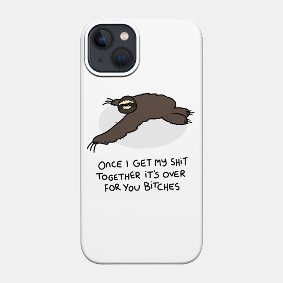 Grumpy Sloth - Sloth - Phone Case