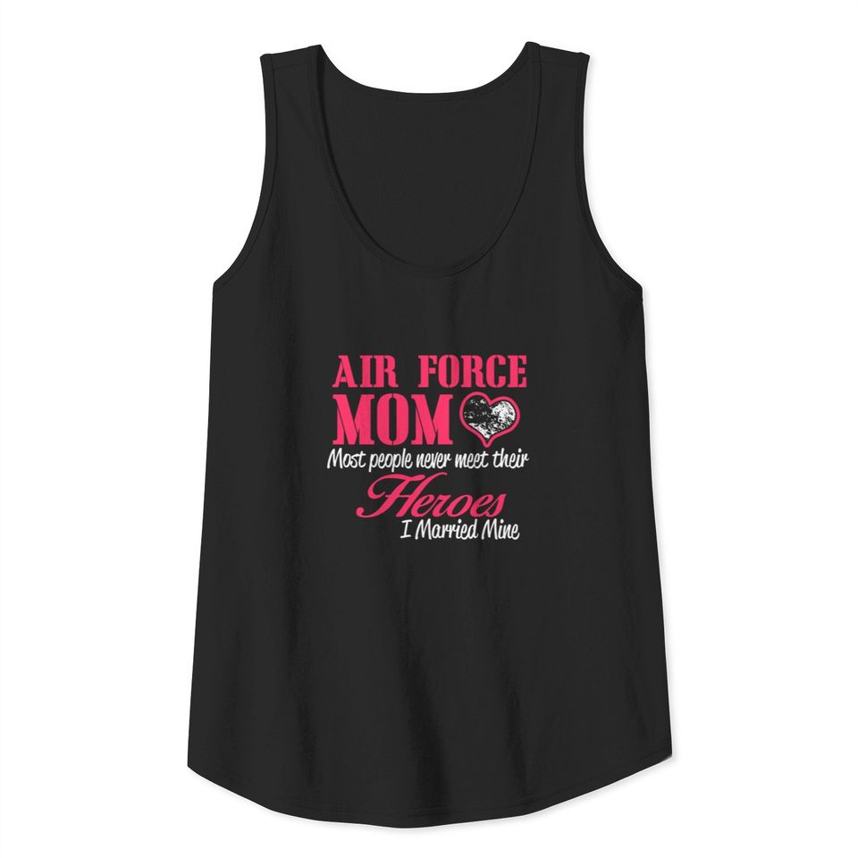 AIR FORCE MOM I Married Mine Tank Top