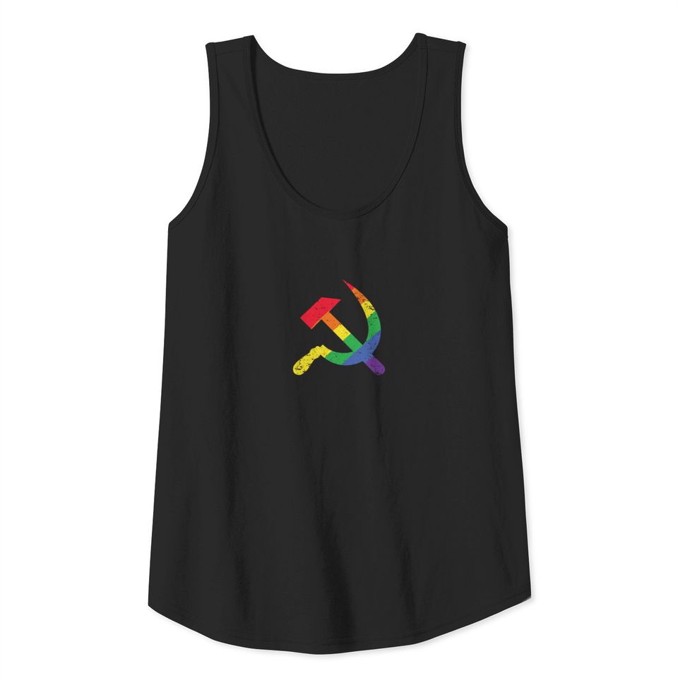 Soviet Union communist flag hammer and sickle Tank Top