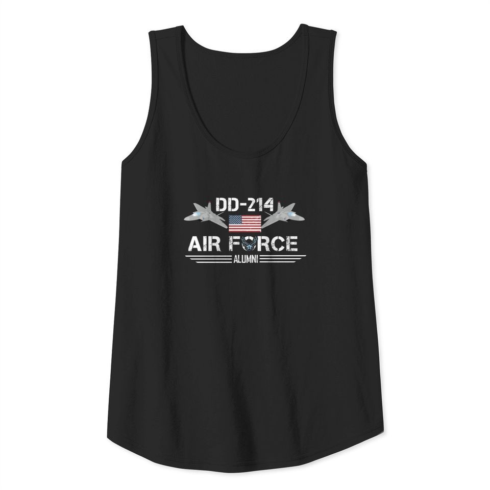 Dd-214 Us Air Force Alumni Flag Gift Tank Top